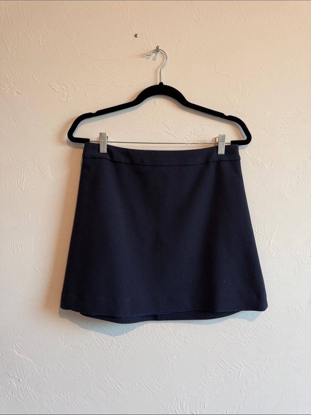 Express Navy A-Line Mini Skirt